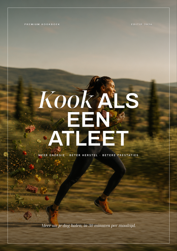 Kook als een Atleet · cover van het digitale kookboek